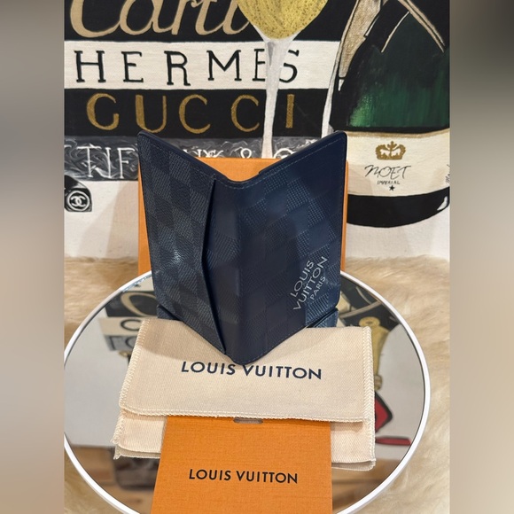 🔥 LOUIS VUITTON Damier Graphite Brazza Pocket Organizer Wallet Full Inclusion - Picture 9 of 11